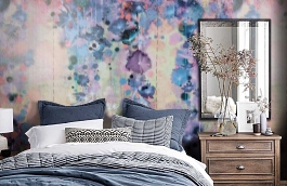 Обои BM26123 фото в интерьере спальни превью