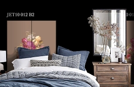 Обои Jet10 012 B2 фото в интерьере спальни превью