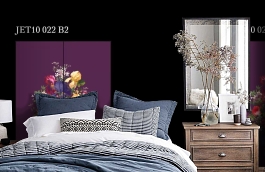 Обои Jet10 022 B2 фото в интерьере спальни превью