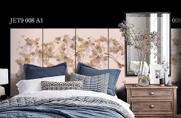Обои Jet9 008 A1 фото в интерьере спальни превью