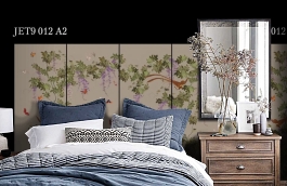 Обои Jet9 012 A2 фото в интерьере спальни превью