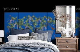 Обои Jet9 018 A1 фото в интерьере спальни превью