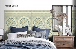 Обои Photo 6 005-2 фото в интерьере спальни превью