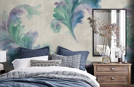 Обои MF81109 фото в интерьере спальни превью