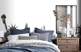 Обои 838251 фото в интерьере спальни превью