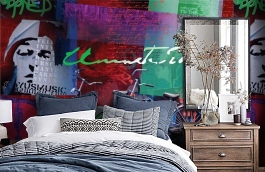 Обои 1417 lev5 807 фото в интерьере спальни превью