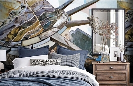 Обои 1438 lev5 807 фото в интерьере спальни превью