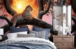 Обои 1451 lev5 407 фото в интерьере спальни превью