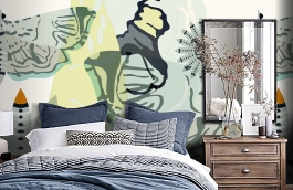 Обои 1469 lev5 807 фото в интерьере спальни превью