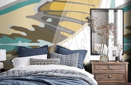 Обои 1474 lev5 807 фото в интерьере спальни превью