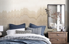 Обои 1487 lev5 607 фото в интерьере спальни превью