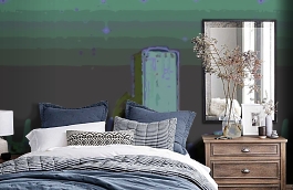 Обои 1503 lev5 605 фото в интерьере спальни превью