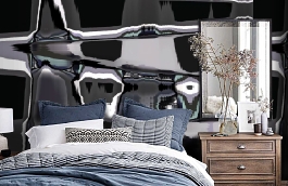 Обои 1512 ev5 607 фото в интерьере спальни превью