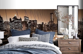 Обои 1573 lev6 607 фото в интерьере спальни превью