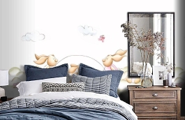 Обои 3400072 фото в интерьере спальни превью