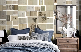 Обои EKA-01 фото в интерьере спальни превью