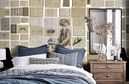 Обои EKA-03 фото в интерьере спальни превью