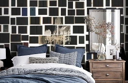 Обои EKA-05 фото в интерьере спальни превью