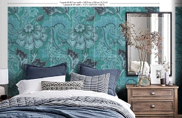 Обои MRV-03-7 фото в интерьере спальни превью