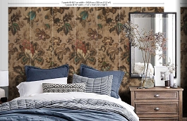 Обои MRV-04-7 фото в интерьере спальни превью