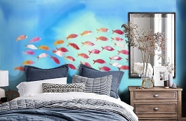 Обои 6100065 фото в интерьере спальни превью