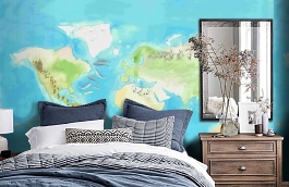 Обои 6100066 фото в интерьере спальни превью