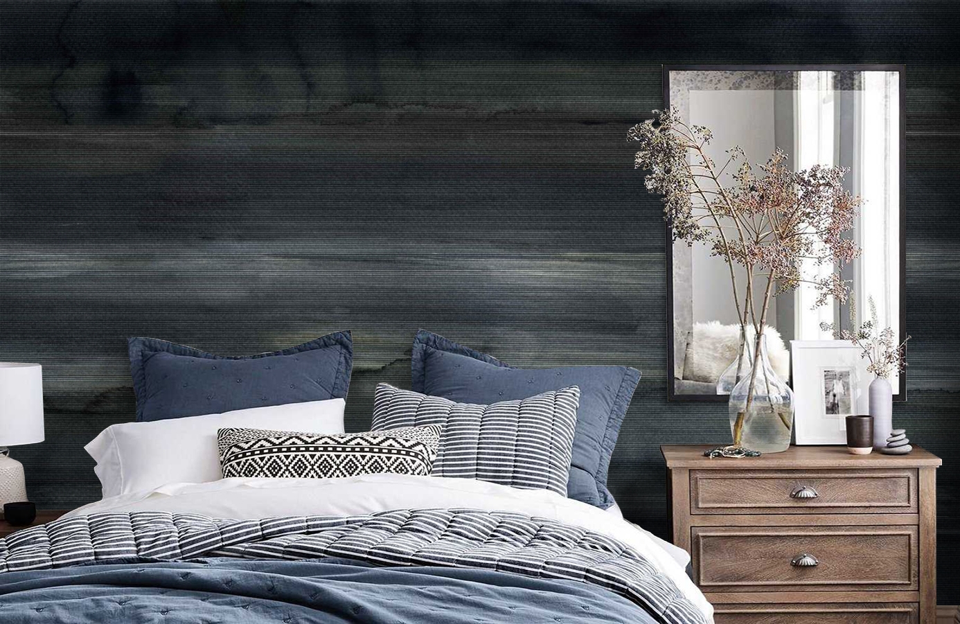 Обои 6885 фото в интерьере спальни