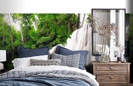 Обои MD904001 фото в интерьере спальни превью