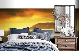 Обои MD904007 фото в интерьере спальни превью