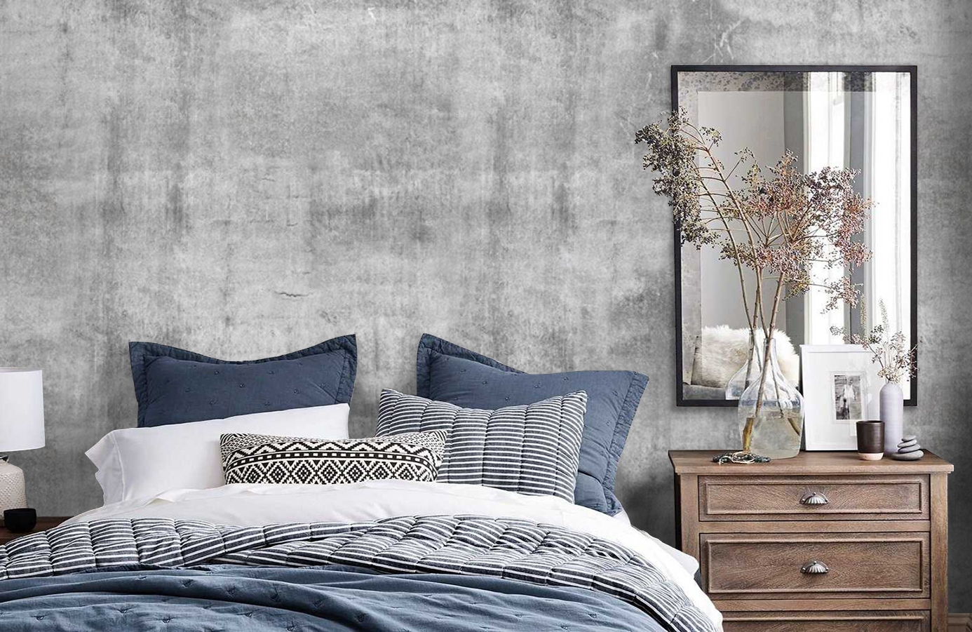 Обои E020401-8 фото в интерьере спальни