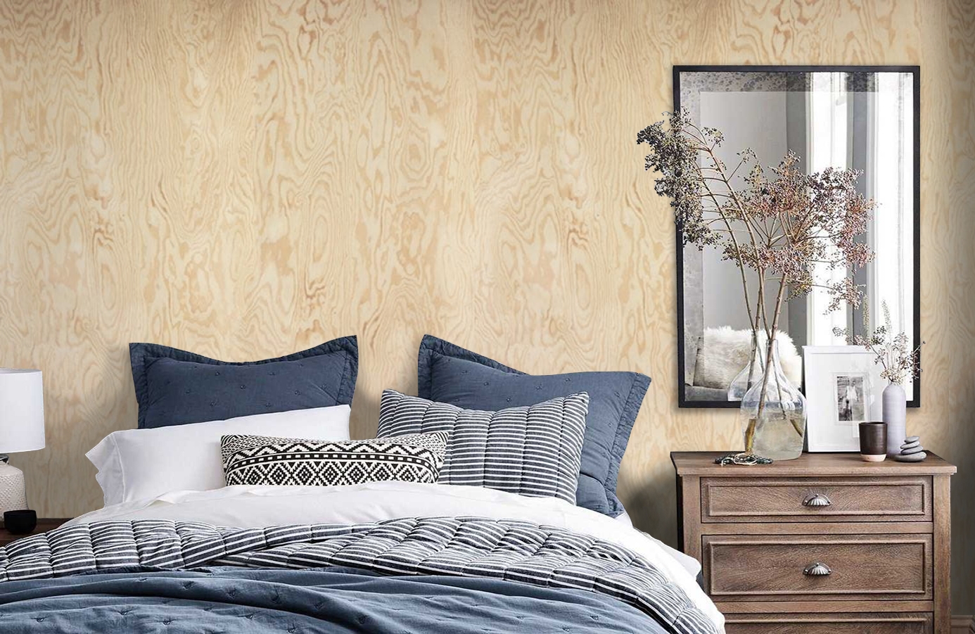 Обои E022901-8 фото в интерьере спальни