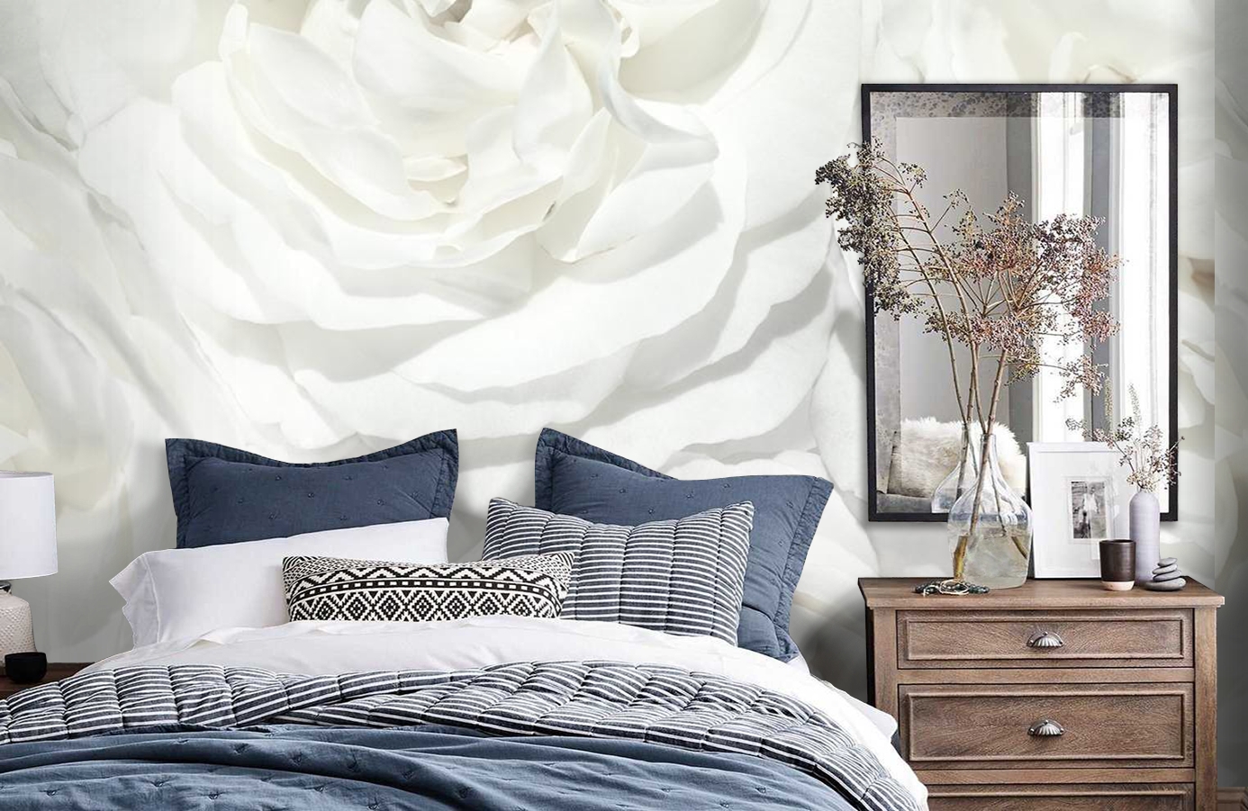 Обои E040602-8 фото в интерьере спальни