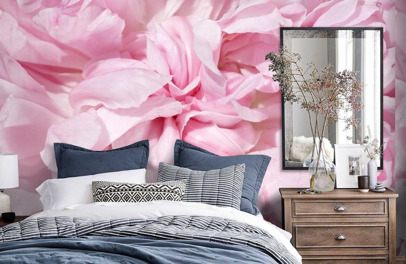 Обои E040603-8 фото в интерьере спальни