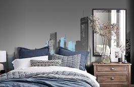 Обои P030702-8 фото в интерьере спальни превью