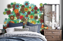 Обои P031207-8 фото в интерьере спальни превью