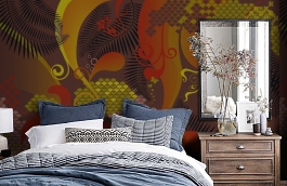 Обои P032501-8 фото в интерьере спальни превью