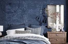 Обои P112602-8 фото в интерьере спальни превью