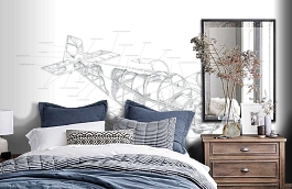 Обои P180401-8 фото в интерьере спальни превью