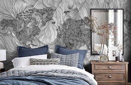 Обои P231301-8 фото в интерьере спальни превью