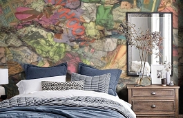 Обои P250201-8 фото в интерьере спальни превью