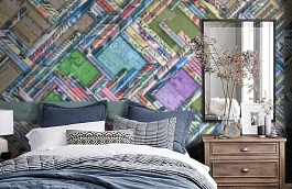 Обои P251501-8 фото в интерьере спальни превью