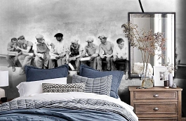 Обои 1423 lev5 808 фото в интерьере спальни превью