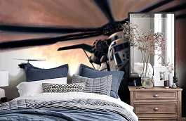 Обои 1446 lev5 808 фото в интерьере спальни превью