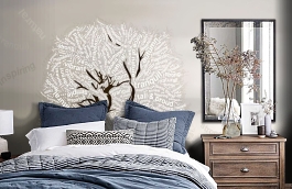 Обои 1493-1 lev5 808 фото в интерьере спальни превью