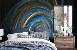 Обои 1507 ev5 808 фото в интерьере спальни превью