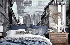 Обои 1509-1 ev5 808 фото в интерьере спальни превью