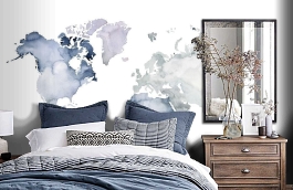 Обои 100549 фото в интерьере спальни превью