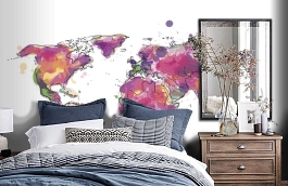 Обои 100846 фото в интерьере спальни превью