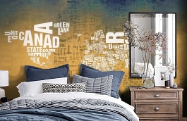 Обои 101027 фото в интерьере спальни превью