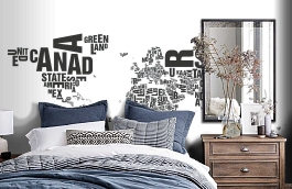 Обои 101034 фото в интерьере спальни превью